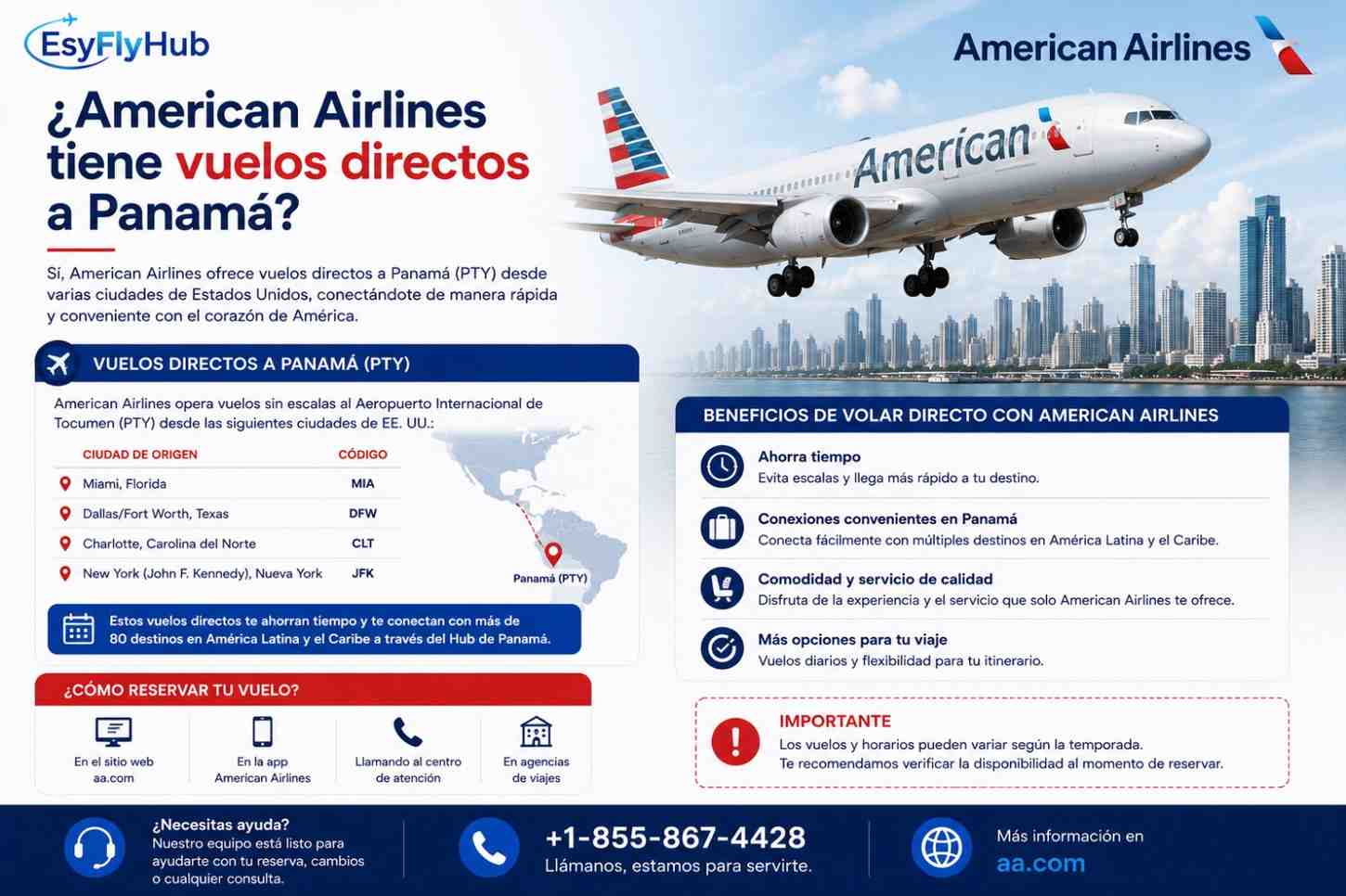  ¿Cómo rastrear un vuelo de American Airlines desde Panamá?