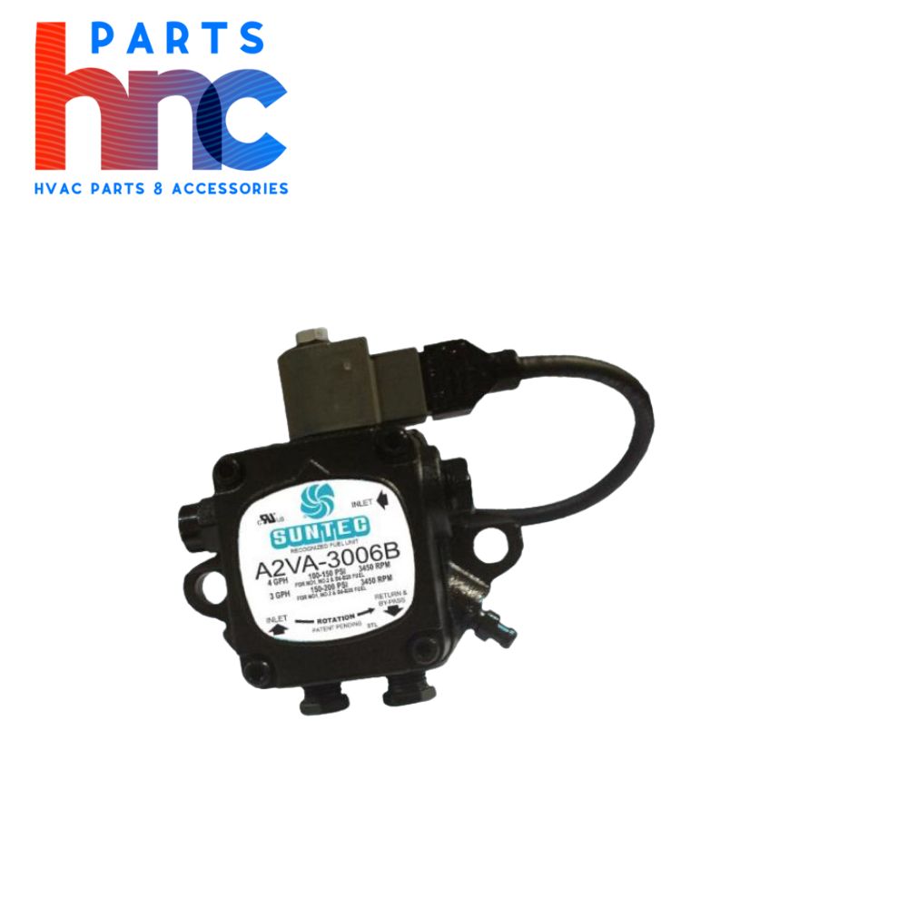  Suntec A2VA3006B 1-Stage Bio Fuel Pump 3450 RPM RH 100-200 PSI 4 GPH Includes 115V Solenoid