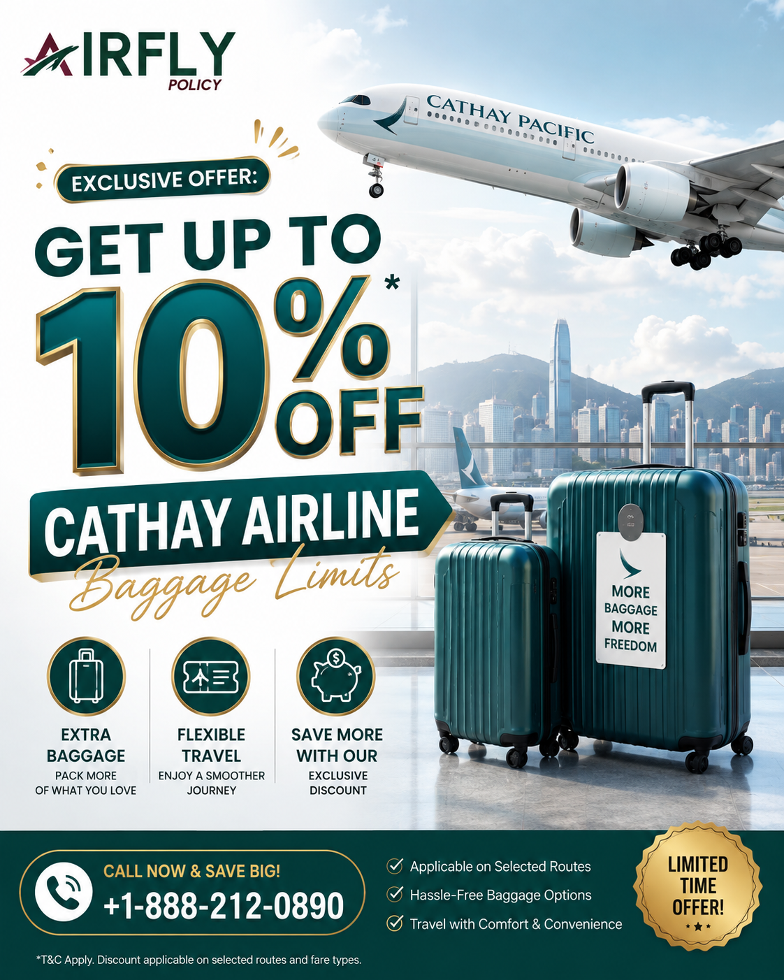  Exclusive Offer: Get Up to 10% Off Cathay Airline Baggage Limits