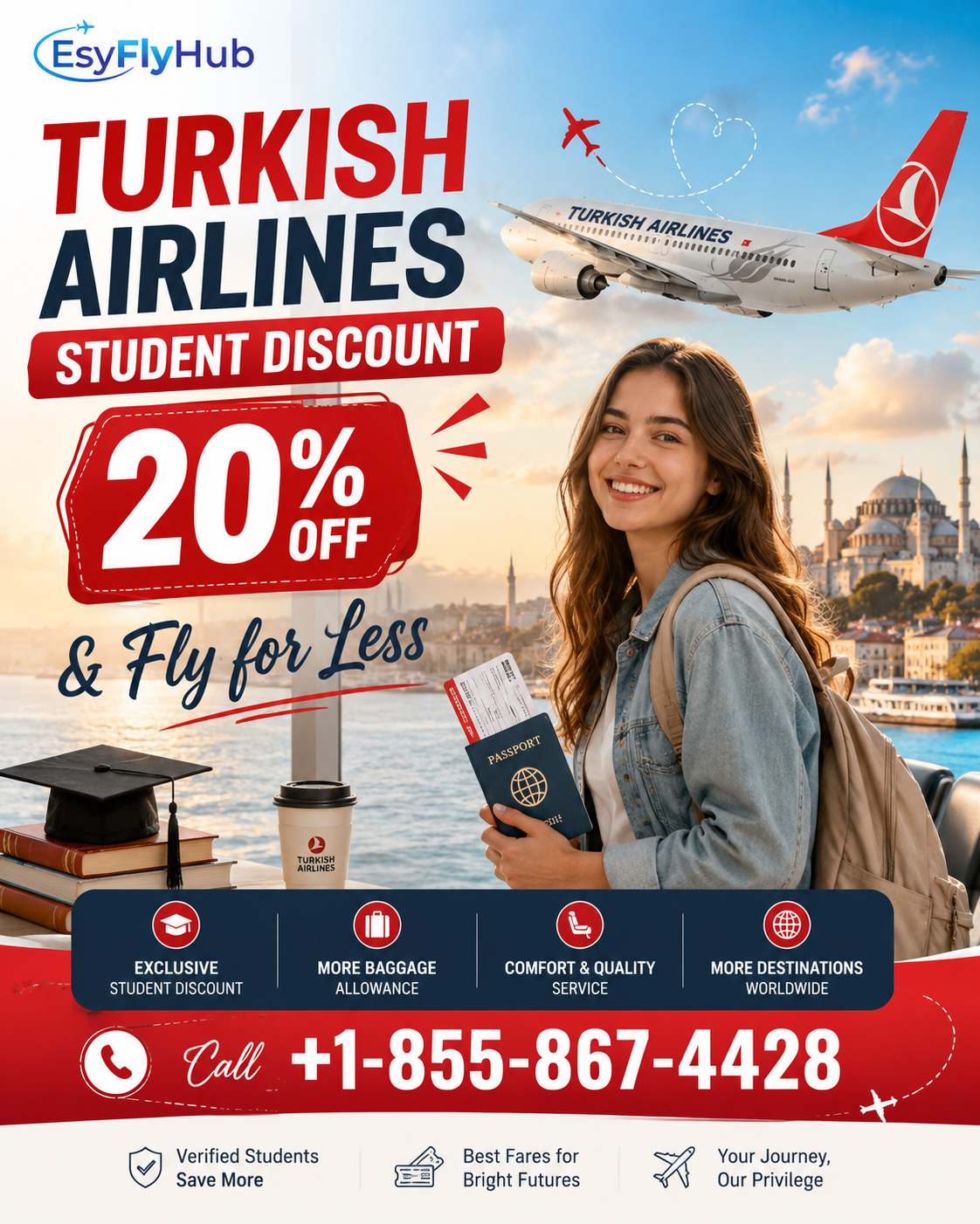  Turkish Airlines Student Discount 20% Off & Fly for Less