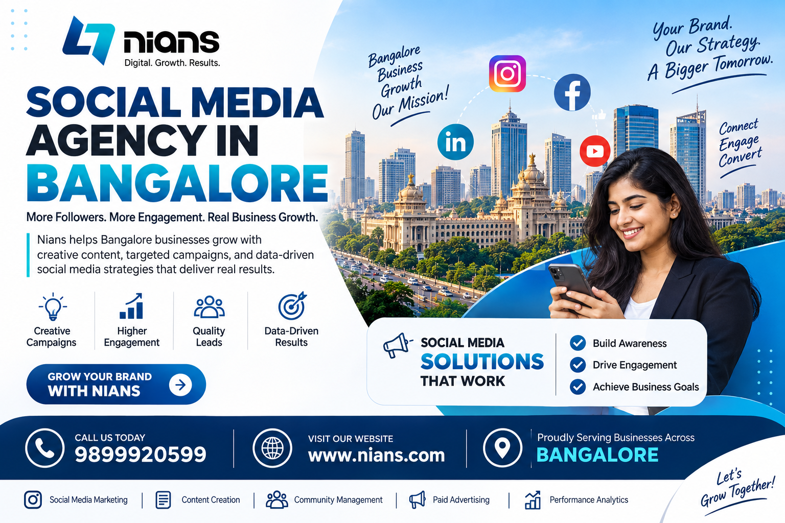  Social Media Agency in Bangalore for Brand Growth & Engagement | Nians