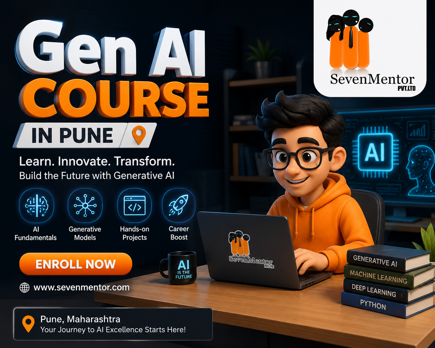  Top Generative AI Course in Pune: Guide to Gen AI, Agentic AI, & RAG