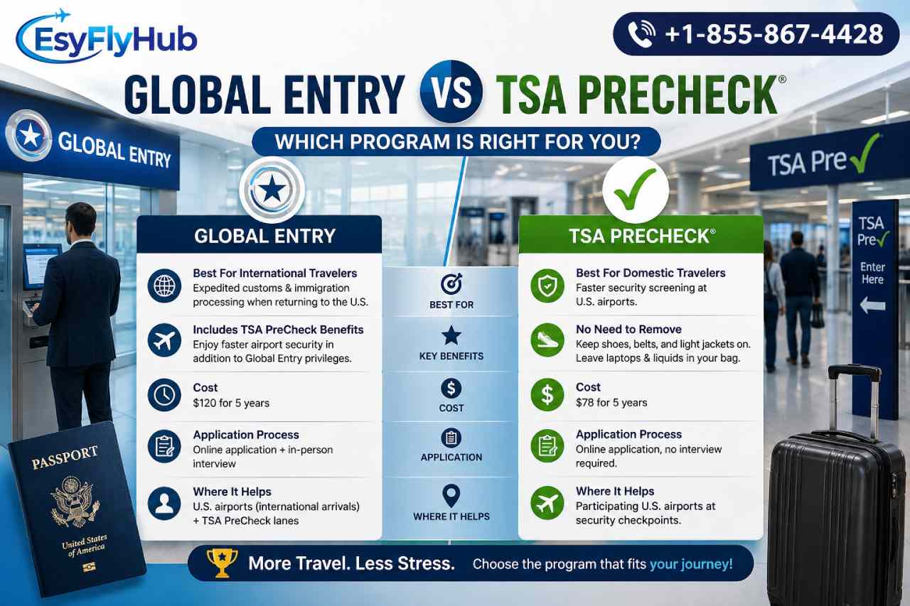  Global Entry vs TSA PreCheck: Cost, Benefits & Eligibility