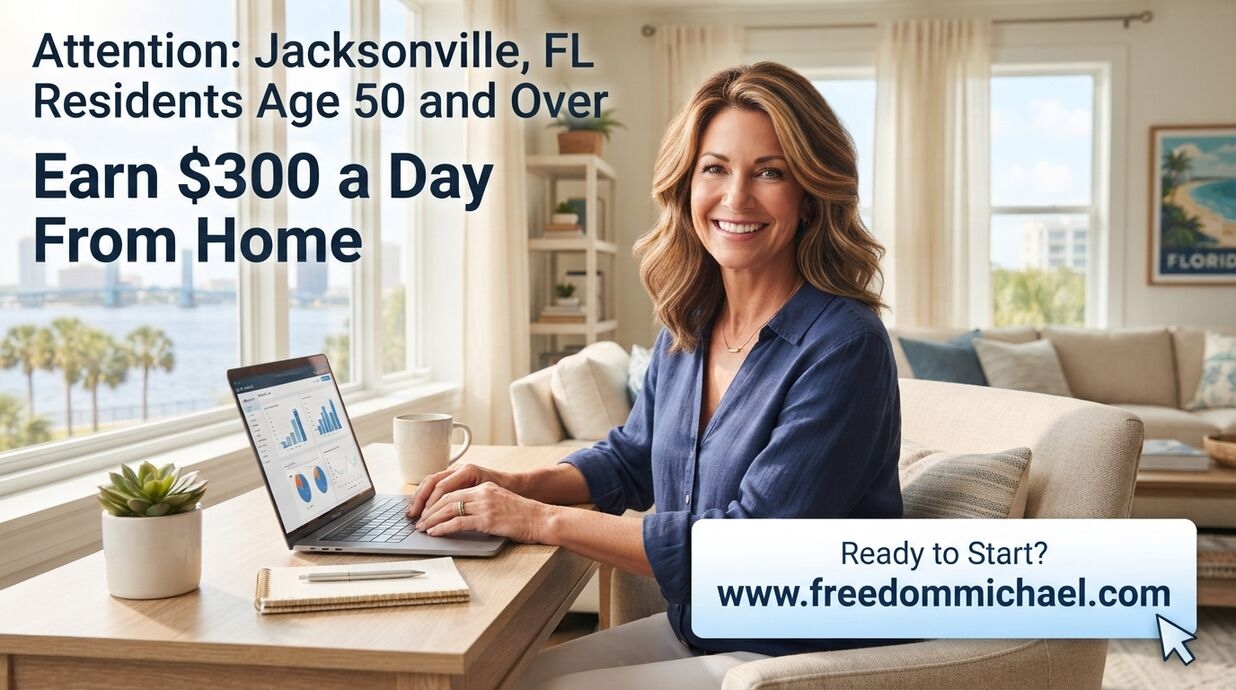  Attention: Jacksonville, FL Residents Age 50 and Over — Ready to Earn Extra Income Online?