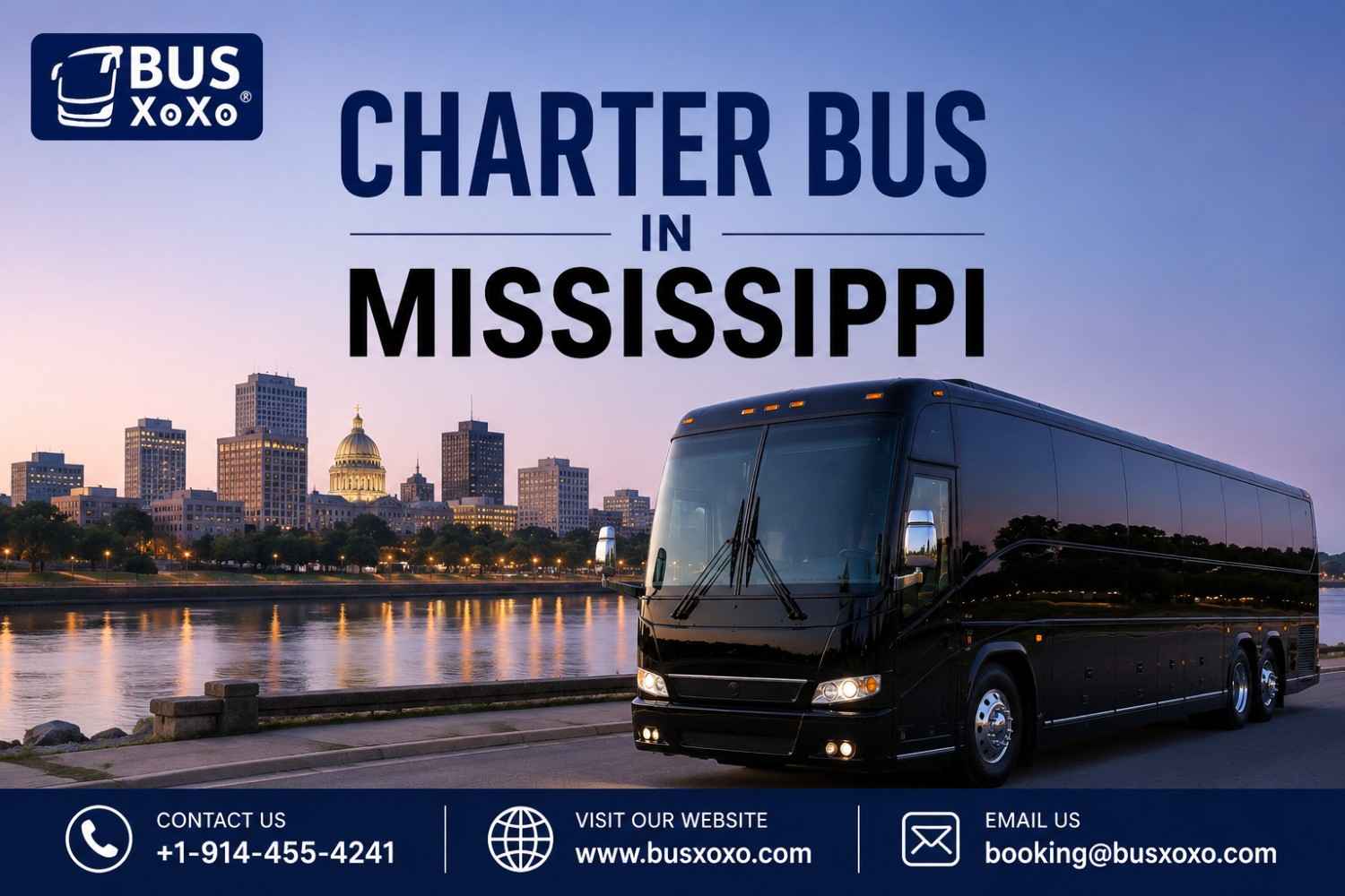  Book Your Mississippi Shuttle Bus Rental with BUSXOXO | Hotels, Airports & Events