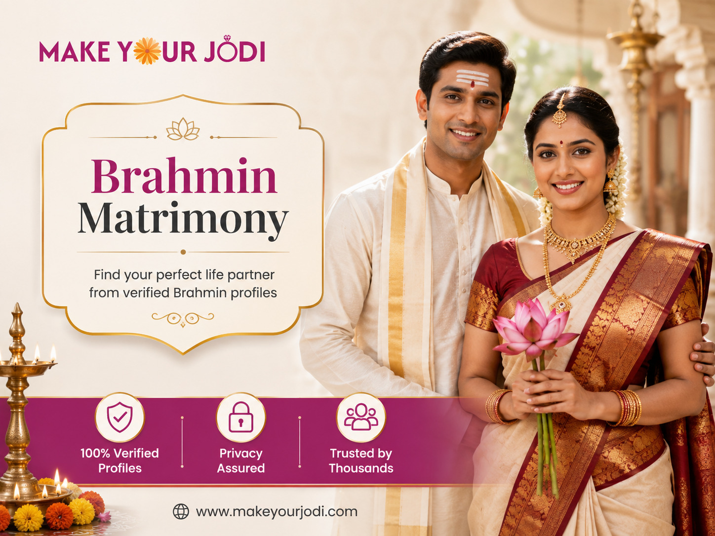 Find Compatible Brahmin Brides & Grooms on a Trusted Matrimony Platform