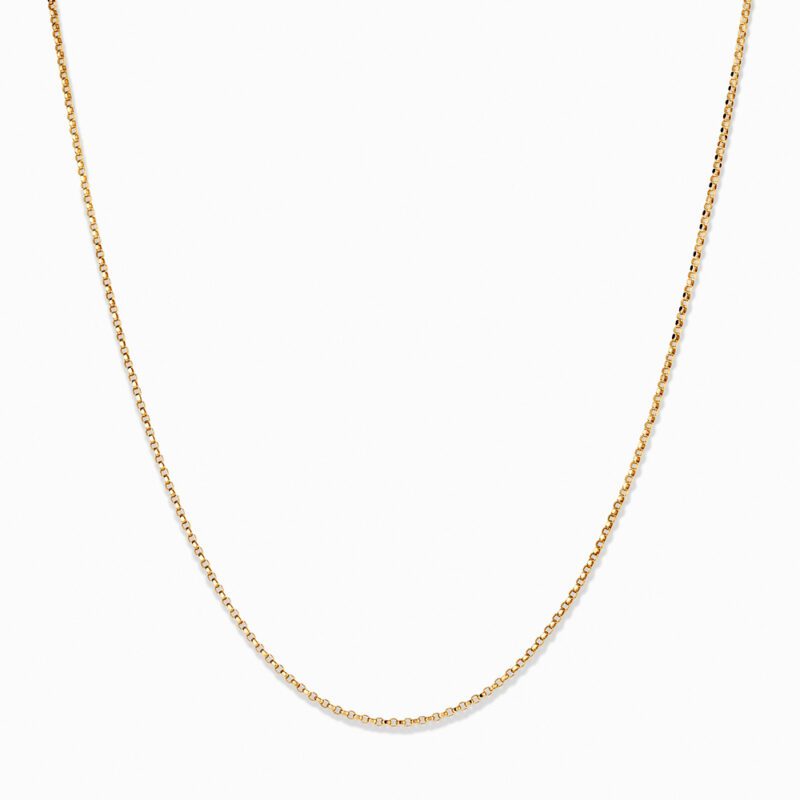  18ct Yellow Gold Diamond Cut Design belcher chain 0.9mm 1.5g