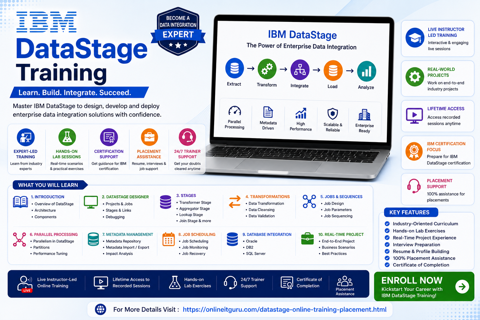  Gain Enterprise ETL Experience with IBM DataStage Training