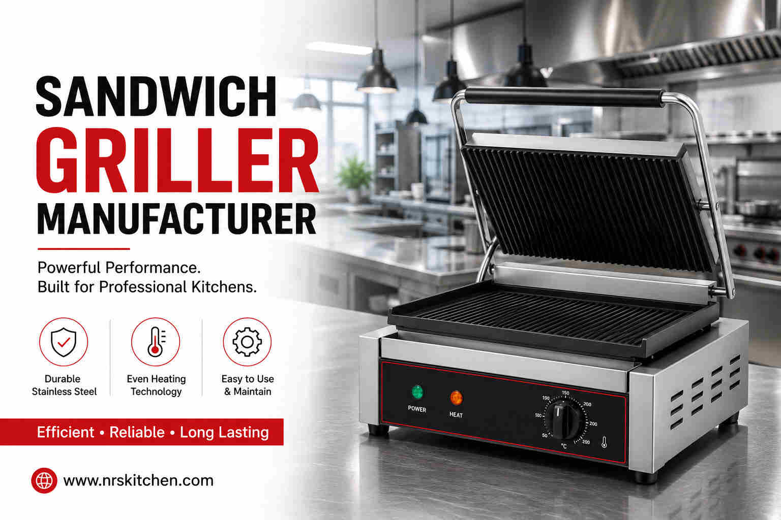  Sandwich Griller Manufacturer | Commercial Kitchen Equipment