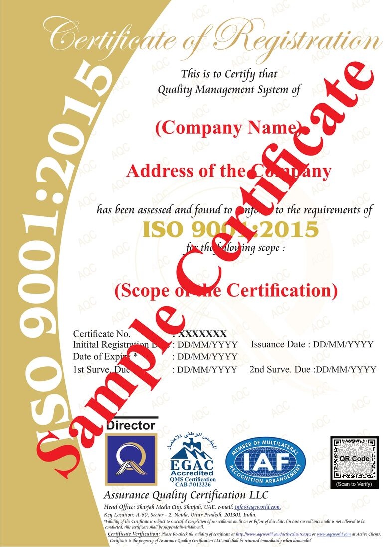  ISO 9001 Certification for Quality Management System | AQC World