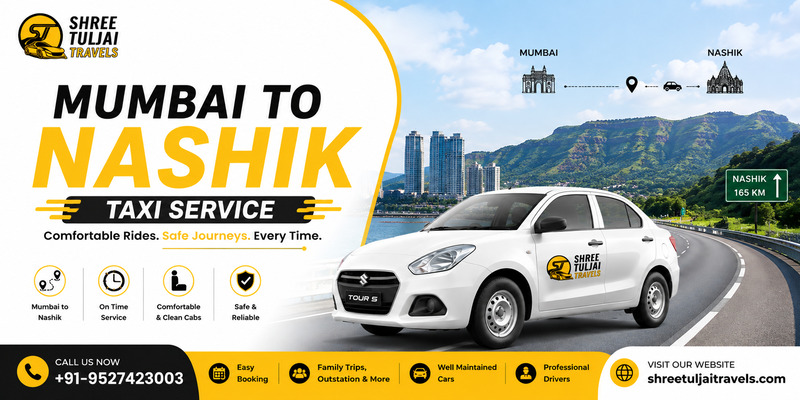  Mumbai to Nashik Taxi | Shree Tuljai Travels for Easy Rides