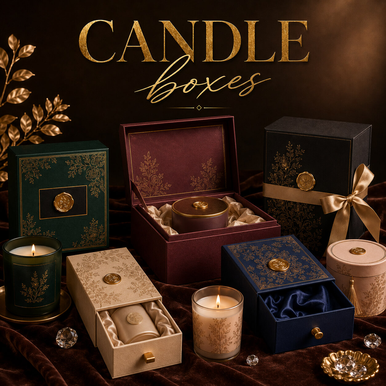  Luxury Candle Boxes for Elegant & Premium Candle Packaging