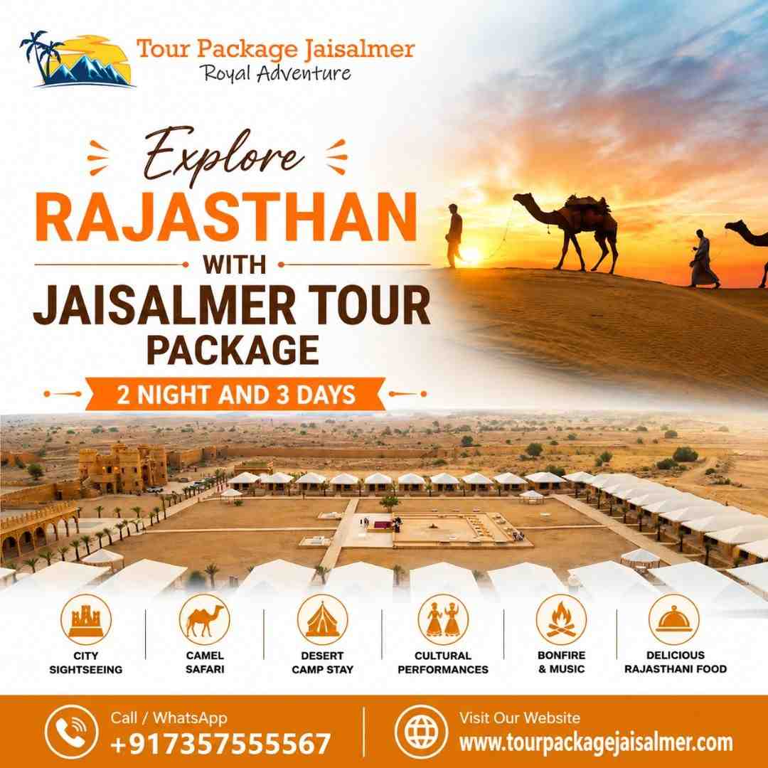  Explore Rajasthan with Jaisalmer Tour Package 2 Night and 3 Days