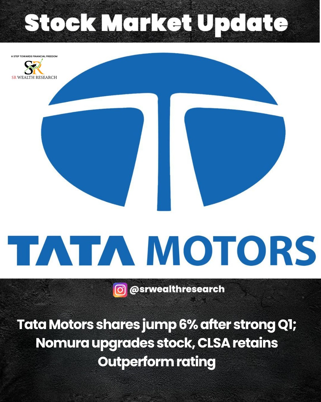  Tata Motors Shares Jump 6% After Strong Q1 FY27 Results