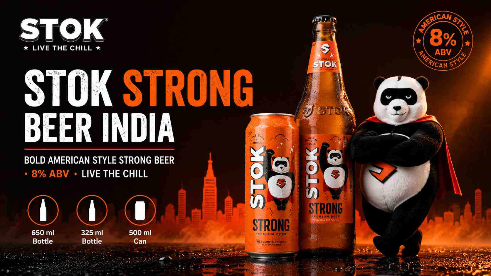  STOK Strong Beer India | Bold & Refreshing Beer