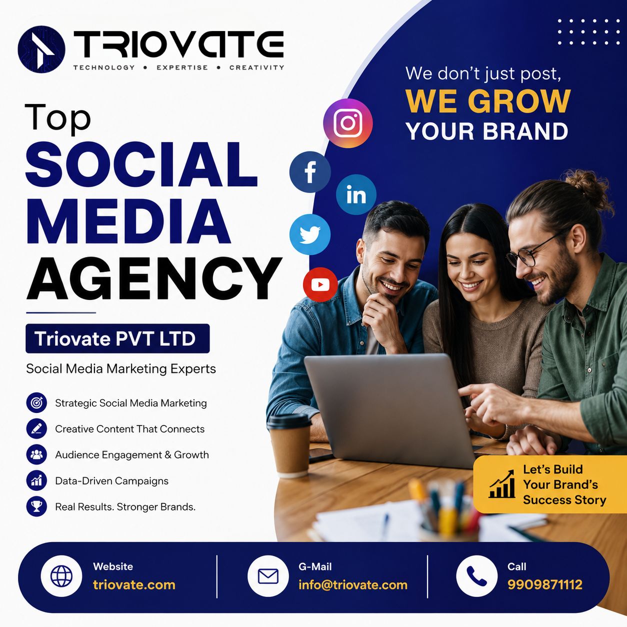 Top Social Media Agency – Triovate PVT LTD | Social Media Marketing Experts