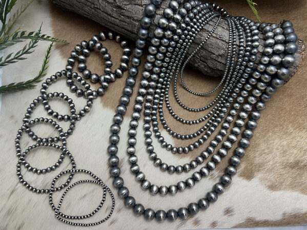  Desert Pearl Necklace | Sterling Silver Bead Necklace for Women