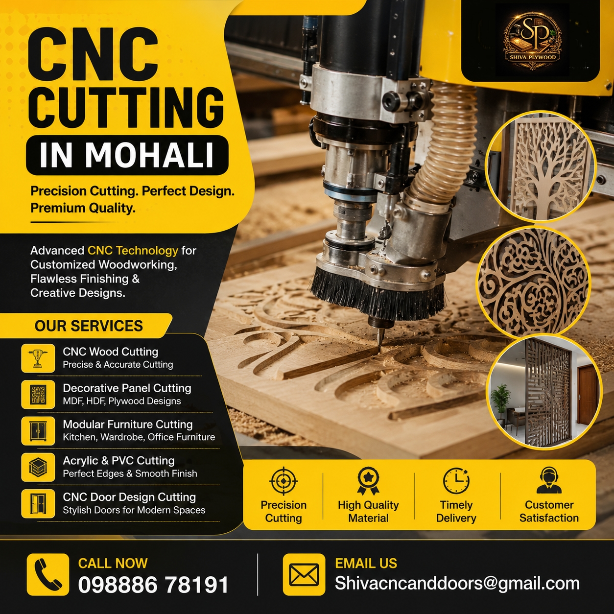  CNC Cutting In Mohali Shiva Ply Wood