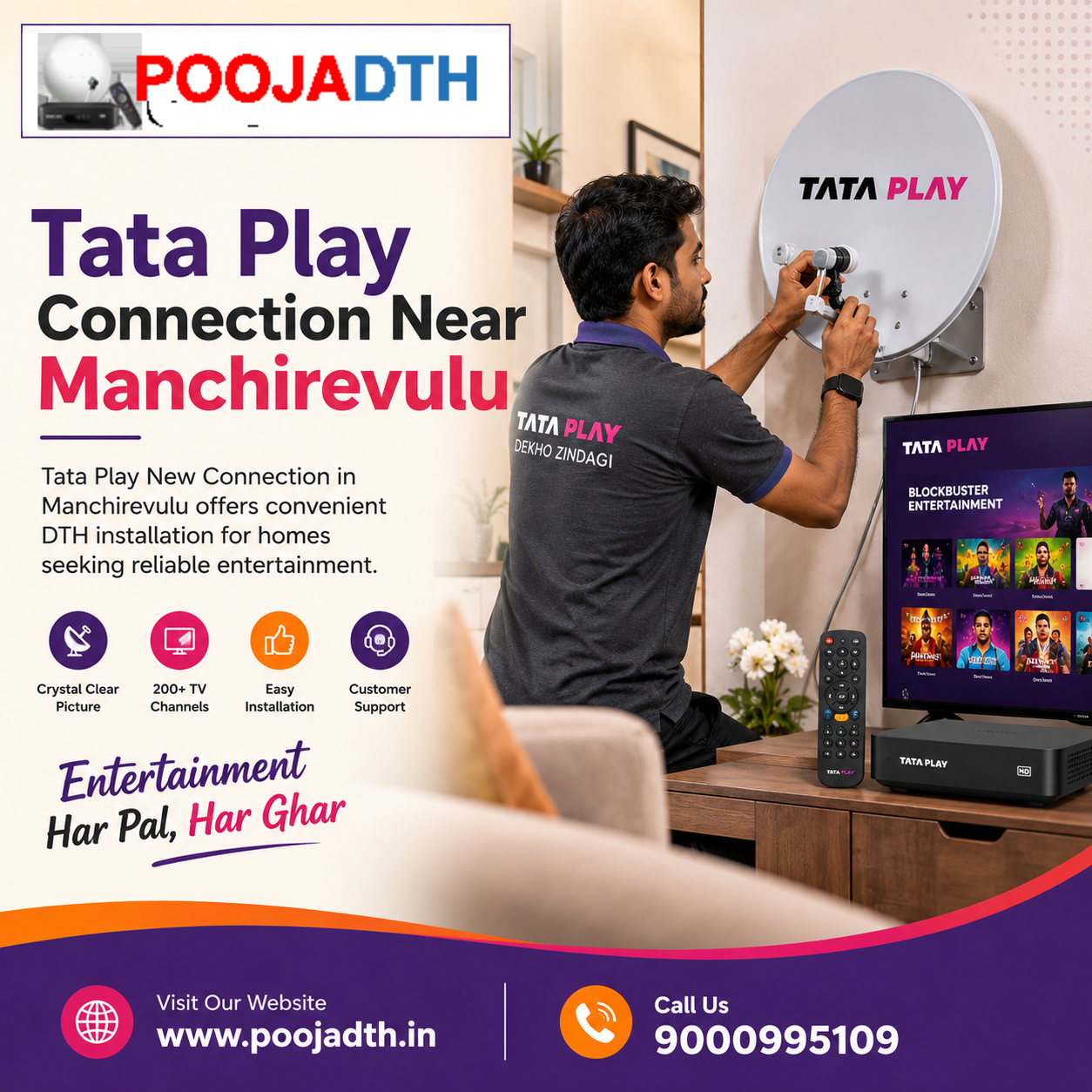 Tata Play Connection Near Manchirevulu