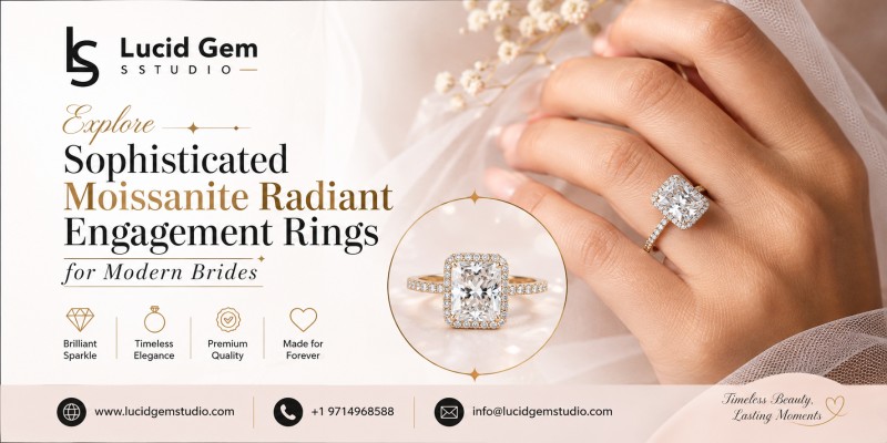  Explore Sophisticated Moissanite Radiant Engagement Rings for Modern Brides