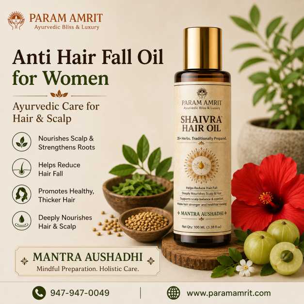  Anti Hair Fall Oil for Women – Ayurvedic Care for Hair & Scalp