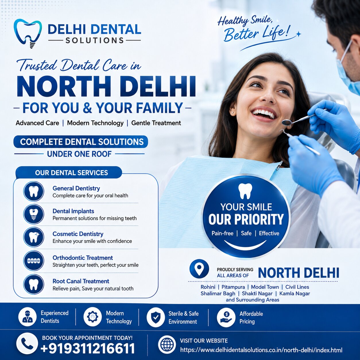  Best Dentist in North Delhi | Kamniyata Dental Solutions