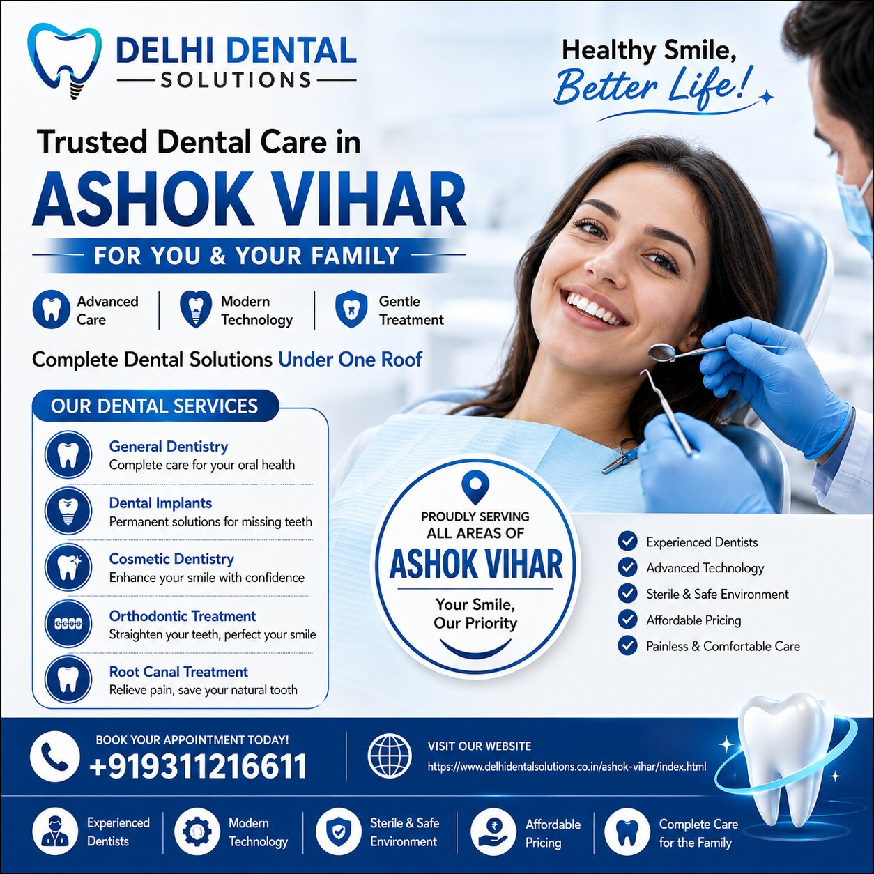  Best Dental Clinic in Ashok Vihar | Kamniyata Dental Solutions