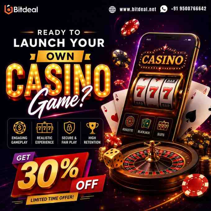  Ready to Launch Your Own Casino Game? Get 30% Off