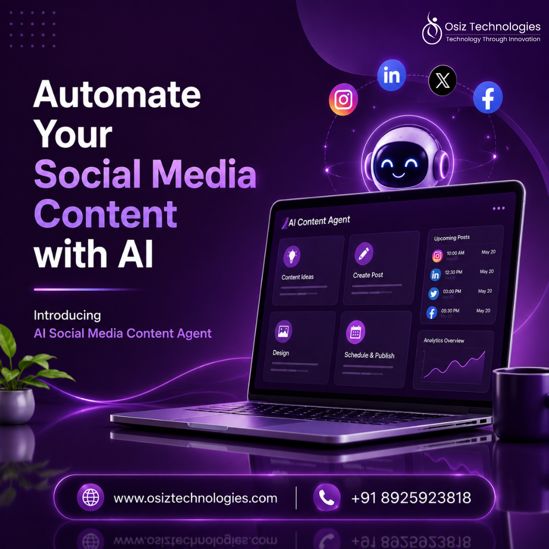  Need an AI Social Media Content Agent? Partner with Osiz.