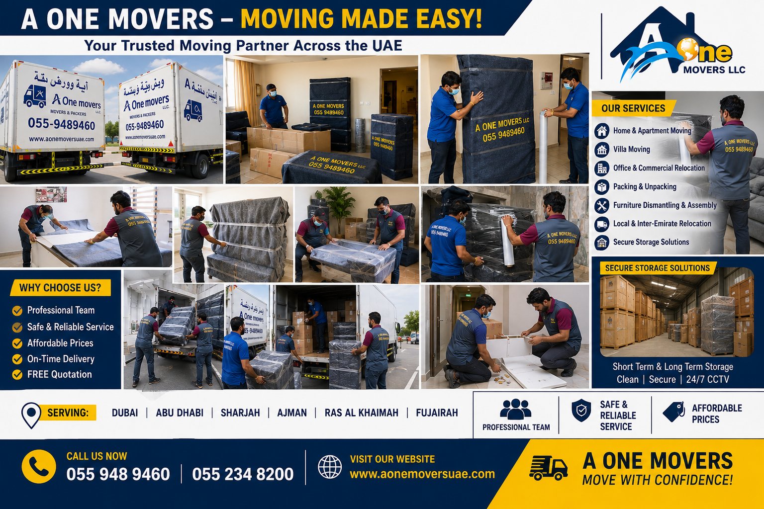  A One Movers – Professional Movers and Packers in UAE