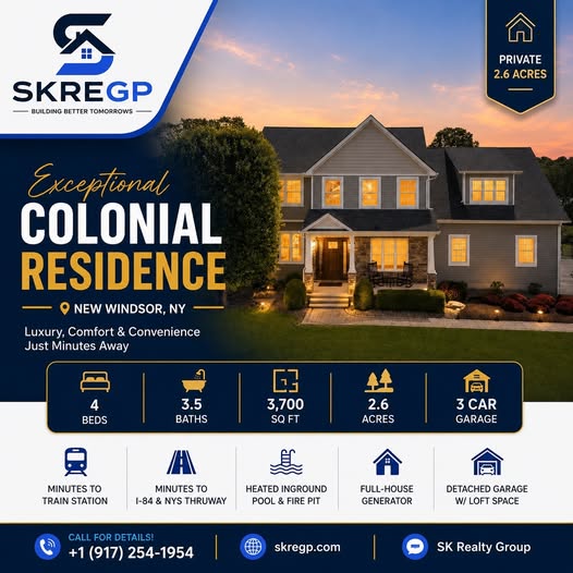  🏡 Exceptional Colonial Living in New Windsor, NY!