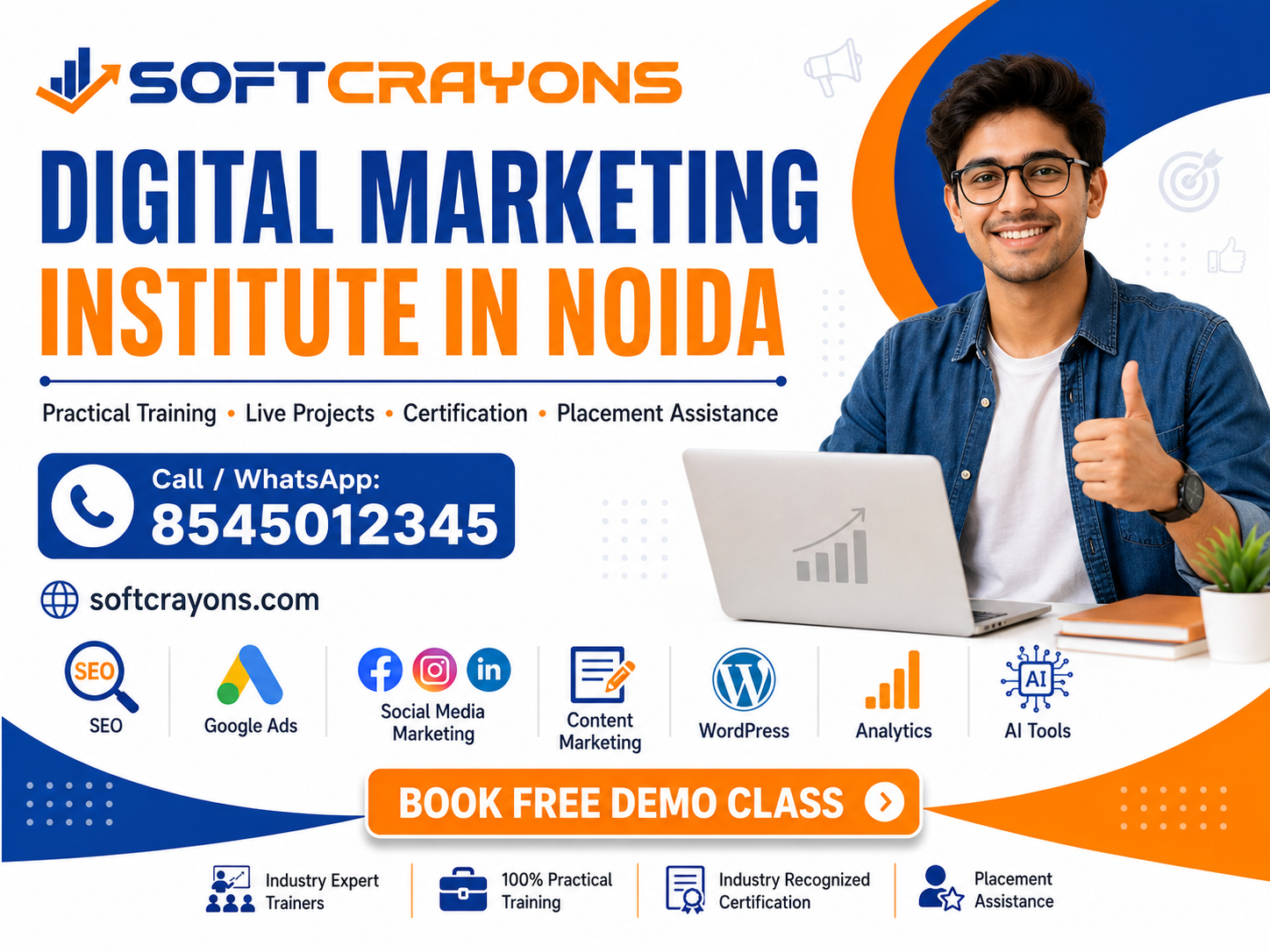  Digital Marketing Institute in Noida | SoftCrayons
