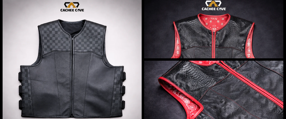  Rugged Style Meets Everyday Confidence Men’s Leather Vest by Cachee Cave