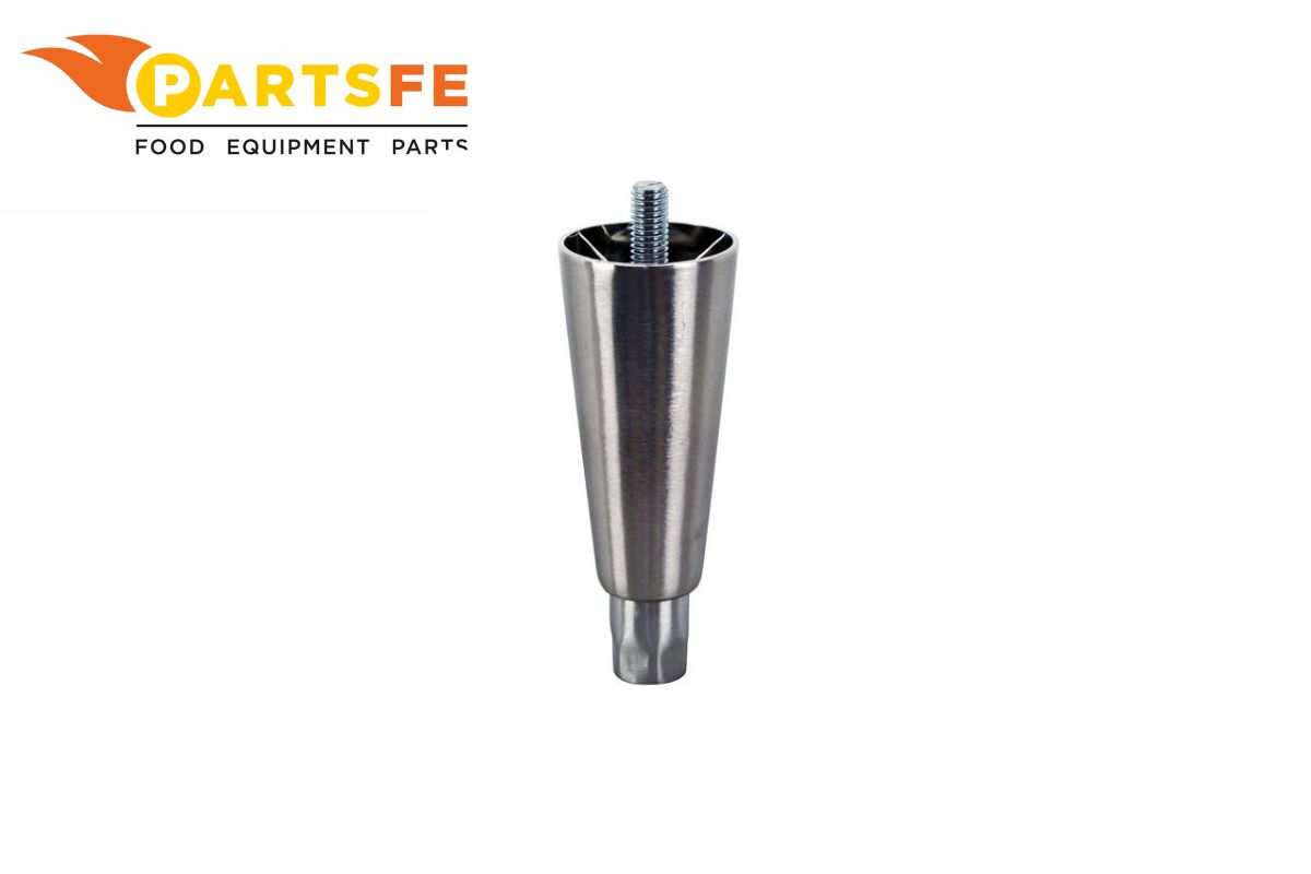  Montague 28441-6 Range Stud Mount Leg W/Adjustable Foot S/S 6"H