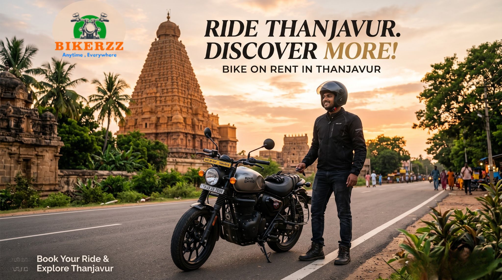  Bike on Rent in Thanjaur – Bikerzz | Bullet, Scooty & E-Bike