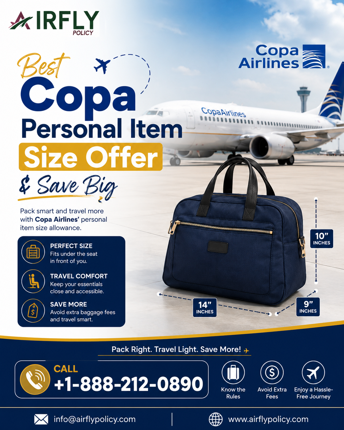  Best Copa Personal Item Size Offer & Save Big