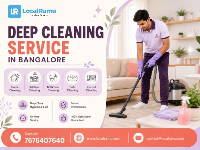  Get Professional Full House Deep Cleaning Services in Bangalore with LocalRamu