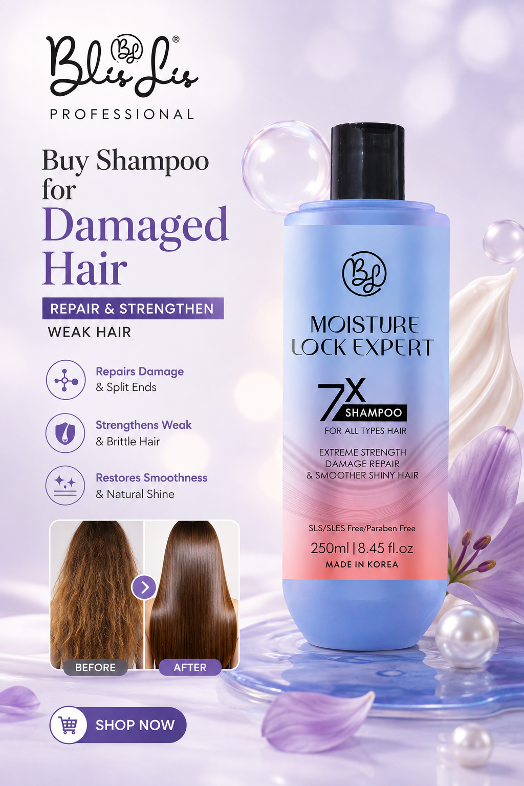  Shampoo for Straight & Shiny Hair | Sleek & Glossy Look