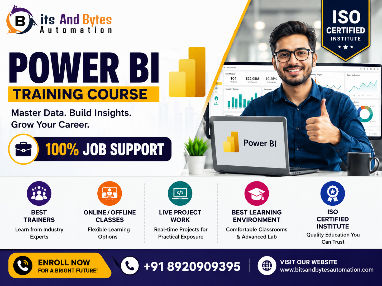  Power BI Course in Noida | Practical Power BI Training – Bits and Bytes Automation