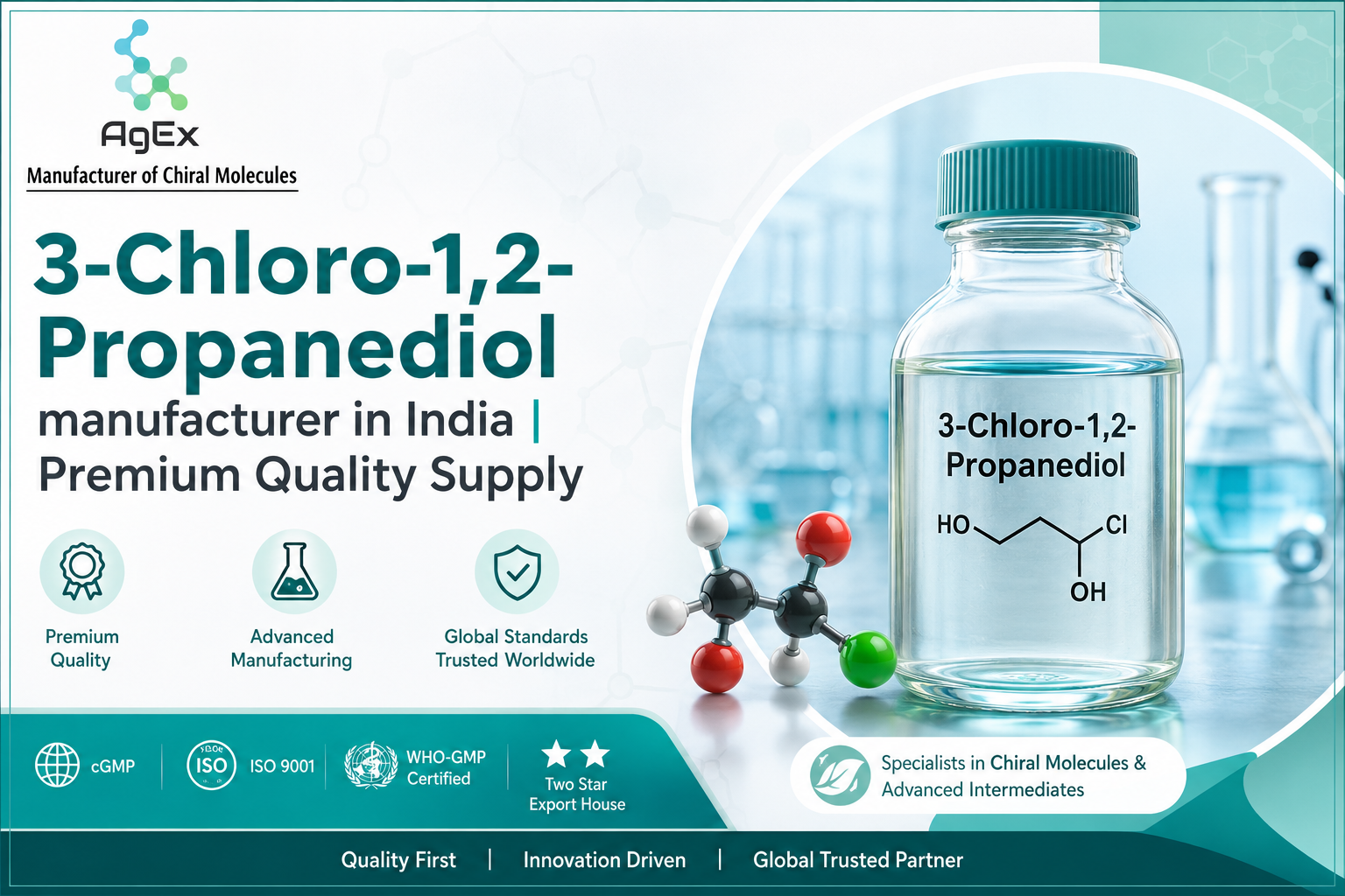  3-Chloro-1,2-Propanediol manufacturer in India | Premium Quality Supply