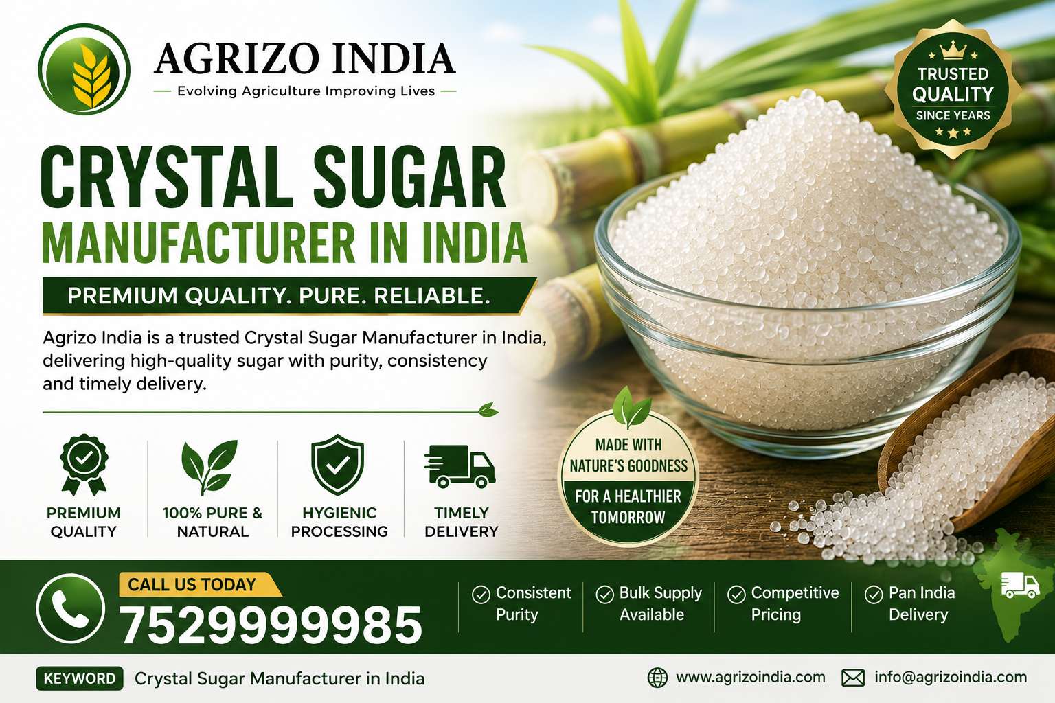  How Does a Crystal Sugar Manufacturer in India Maintain Sugar Quality?