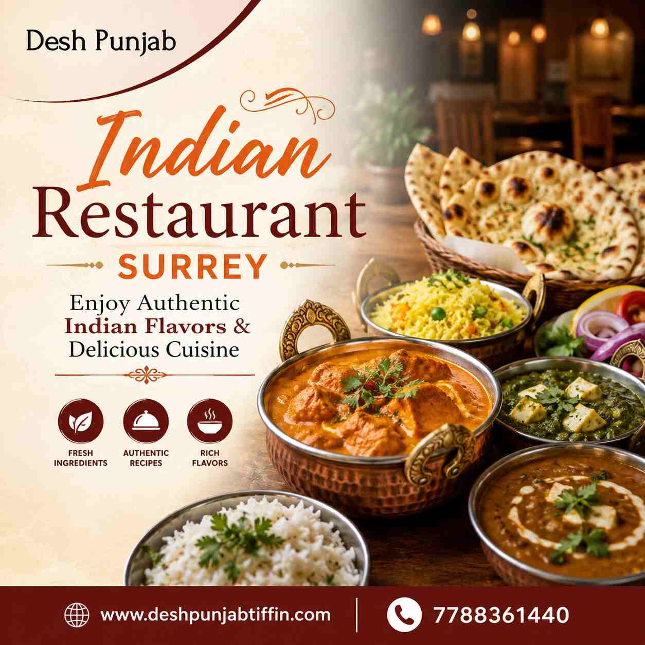  Indian Restaurant Surrey – Enjoy Authentic Indian Flavors & Delicious Cuisine