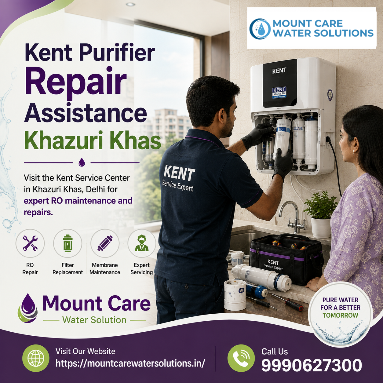  Kent Purifier Repair Assistance Khazuri Khas