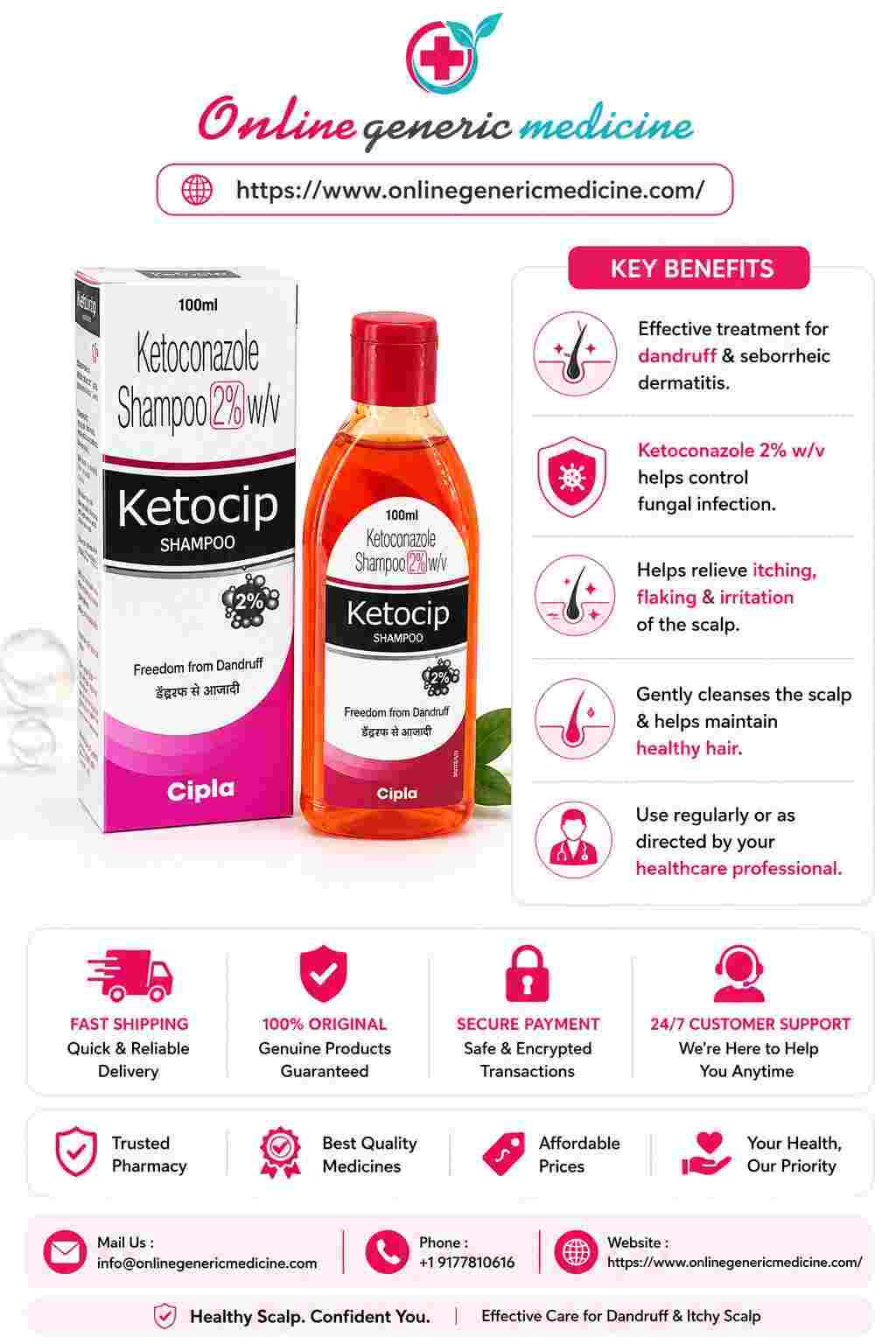  Ketocip Shampoo – Simple Hair & Scalp Care Information