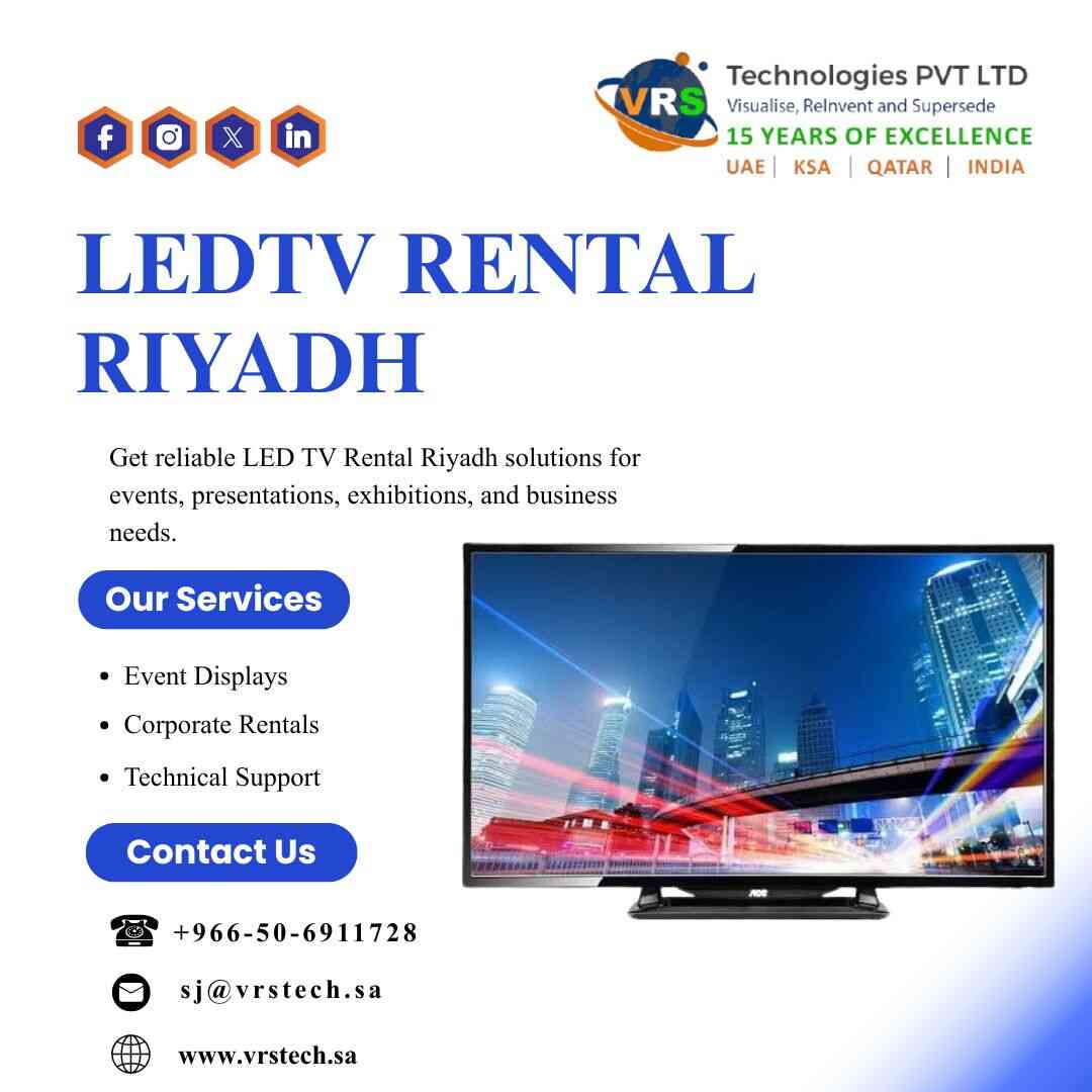  How Does LED TV Rental Riyadh Support Business Events?