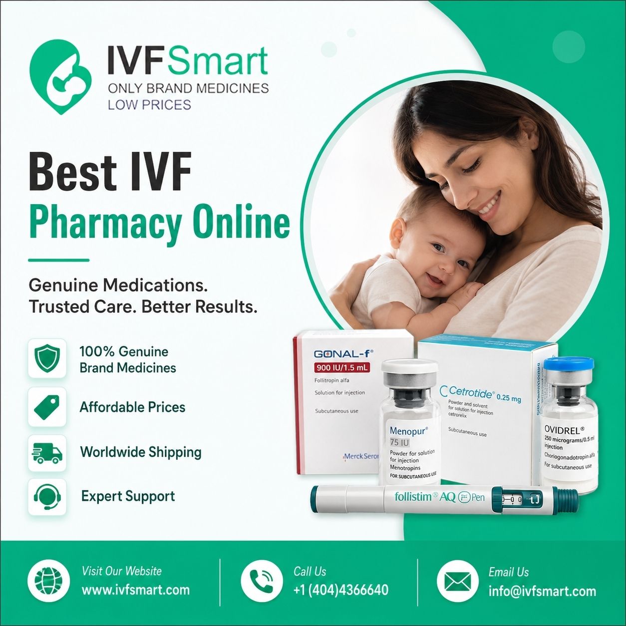  Trusted IVF Medicine Pharmacy – Genuine Fertility Drugs, Delivered Safely