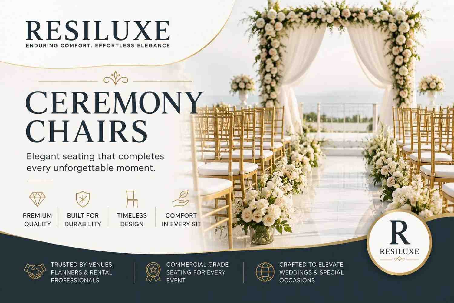  Wedding Reception Chairs by Resiluxe Chairs