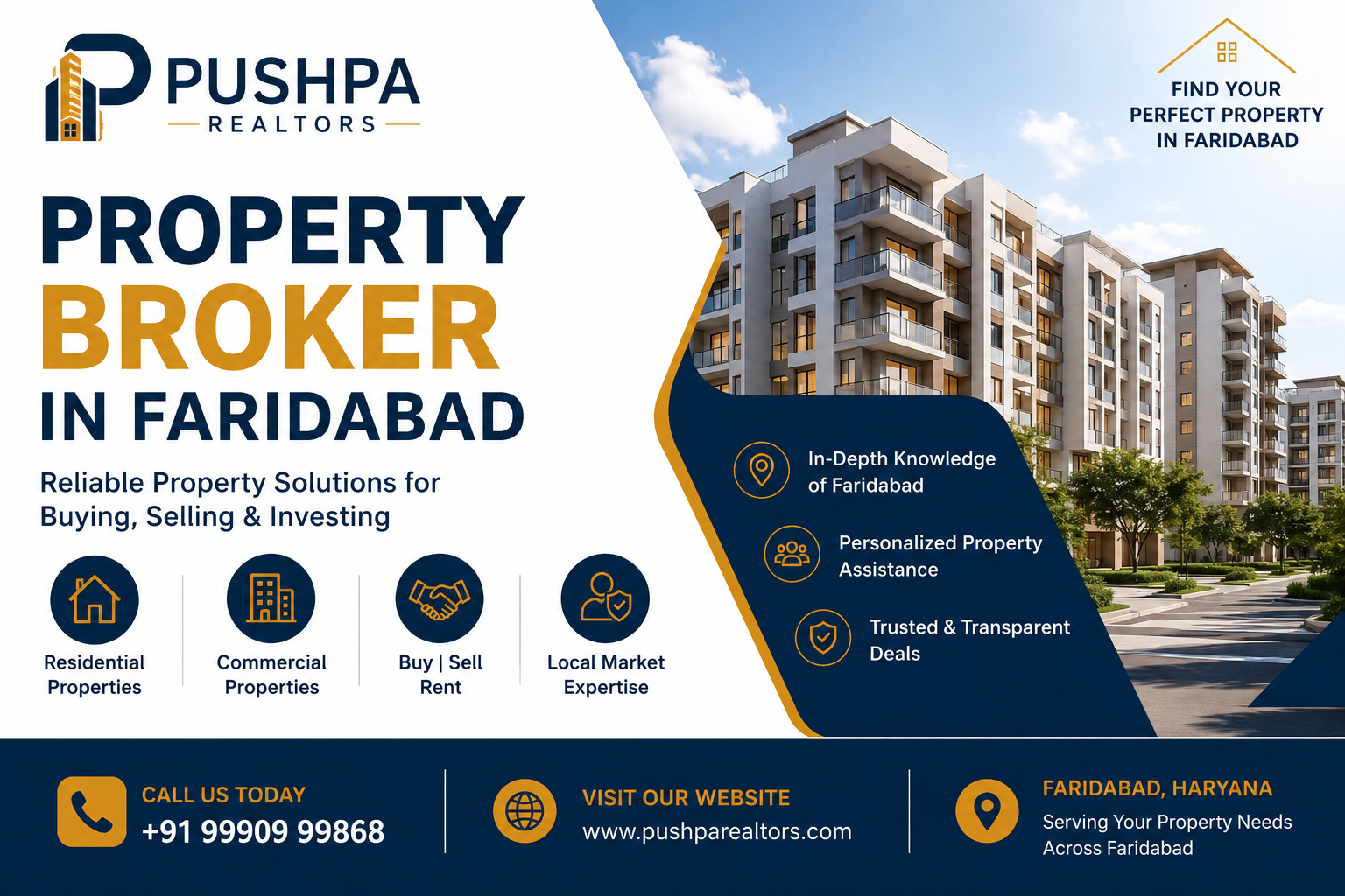  Property Broker in Faridabad – Pushpa Realtors