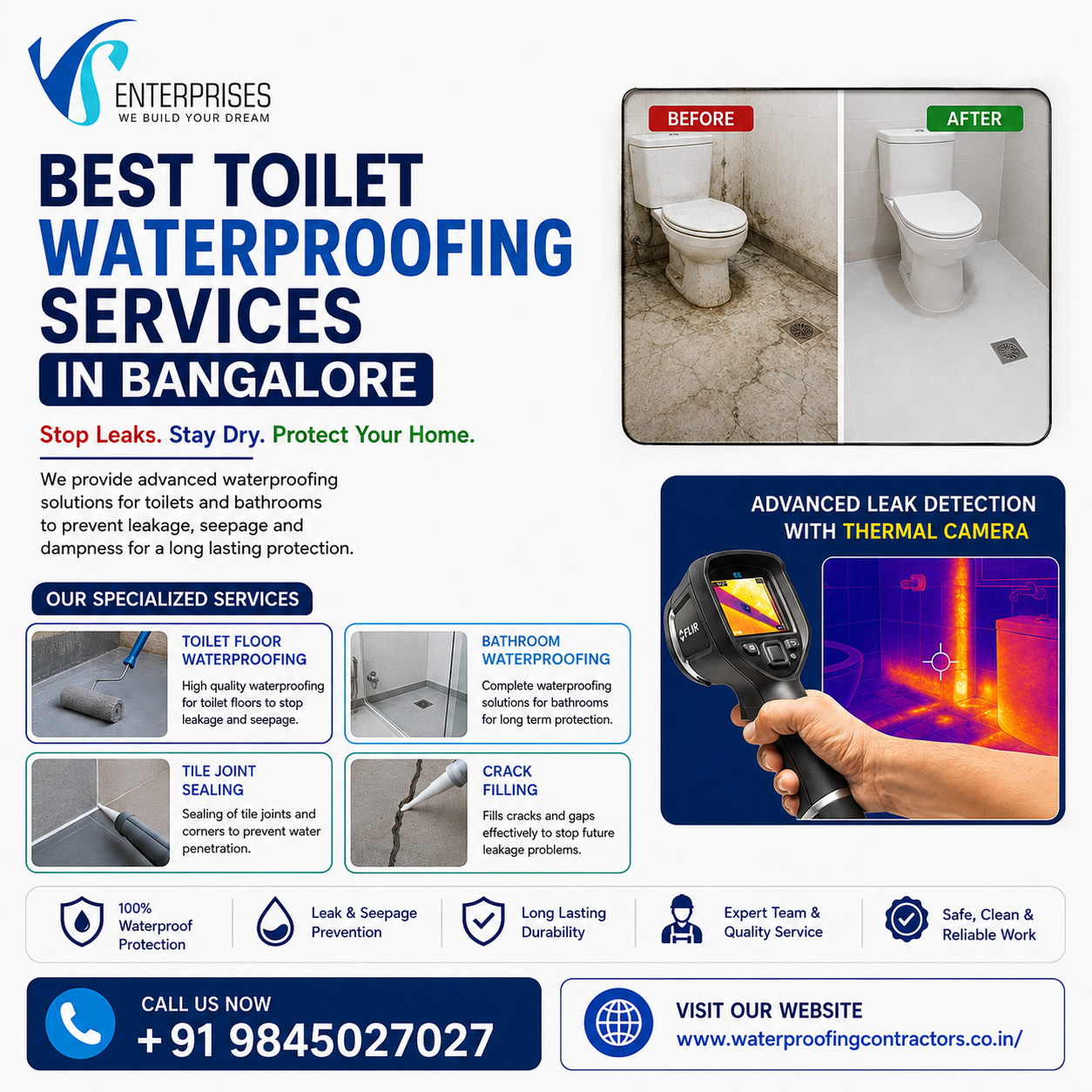  Best Toilet Waterproofing Services in Bangalore