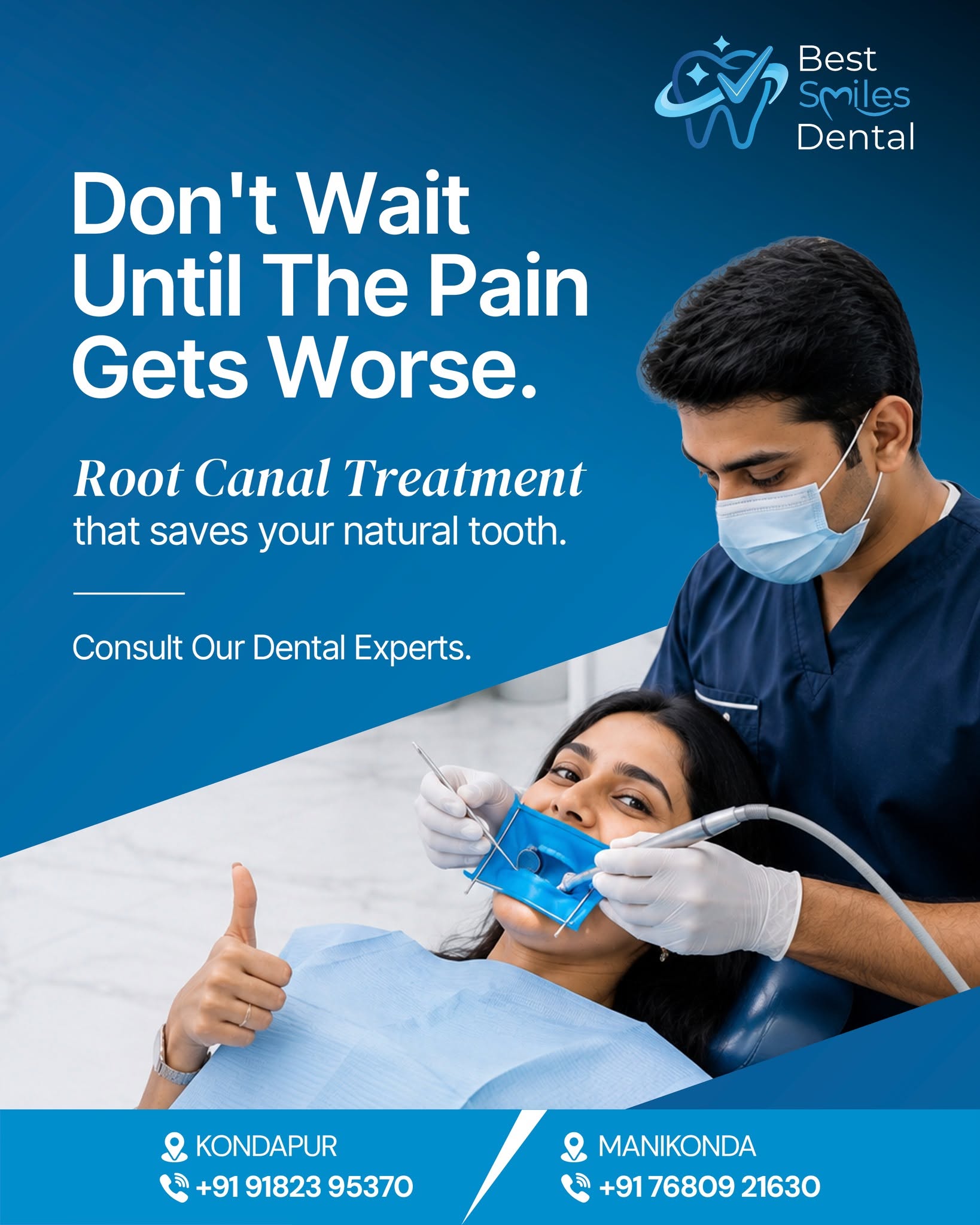  Best RCT Treatment in Kondapur - Best Smiles Dental Clinic, Hyderabad